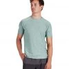 Vuori Men's Strato Tech Yoga Tee Aloe Heather