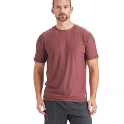 Vuori Men's Strato Tech Yoga Tee Fig Heather