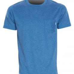 Vuori Men's Tradewind Performance Tee Azure Heather CLOTHING