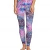 Mika Yoga Wear Kaya High Waisted Yoga Leggings Milky Way