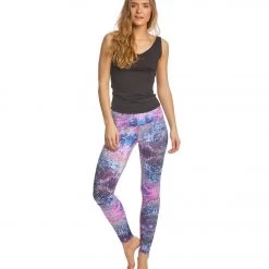 Mika Yoga Wear Kaya High Waisted Yoga Leggings Milky Way