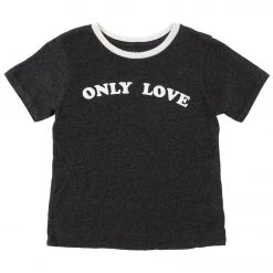 Spiritual Gangster Kids Only Love Yoga Tee Vintage Black CLOTHING