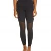 Onzie Moto Yoga Capris Black/Off The Grid/Black Mesh
