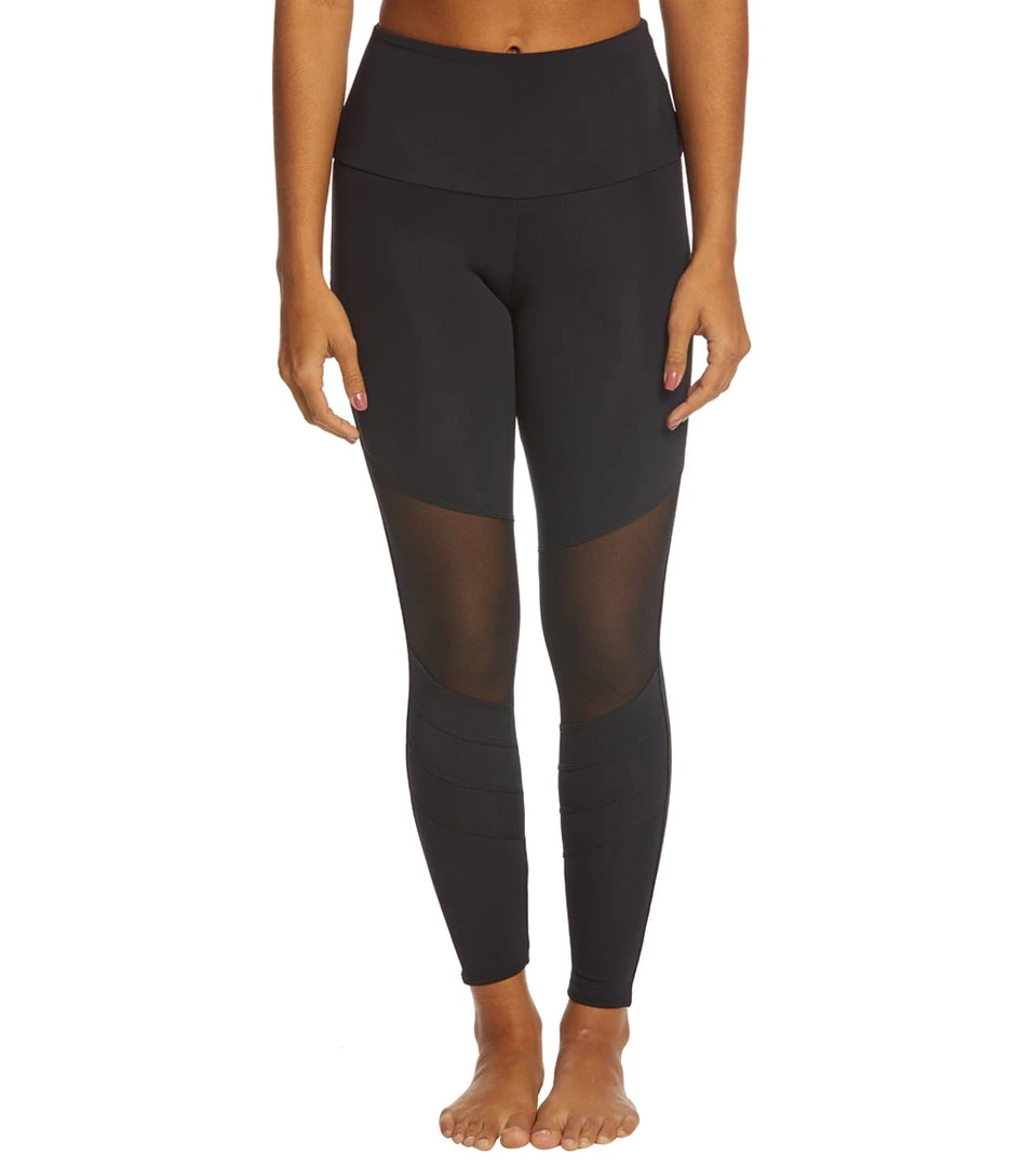 Onzie Moto Yoga Capris Black/Off The Grid/Black Mesh 8 Onzie Moto Yoga Capris Black/Off The Grid/Black Mesh
