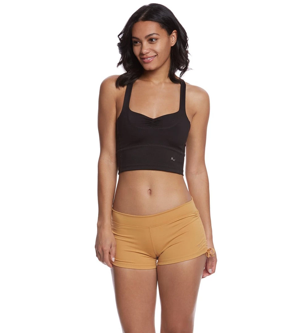 CLOTHING Mika Yoga Wear Lucia Hot Yoga Shorts Gold 6 CLOTHING Mika Yoga Wear Lucia Hot Yoga Shorts Gold