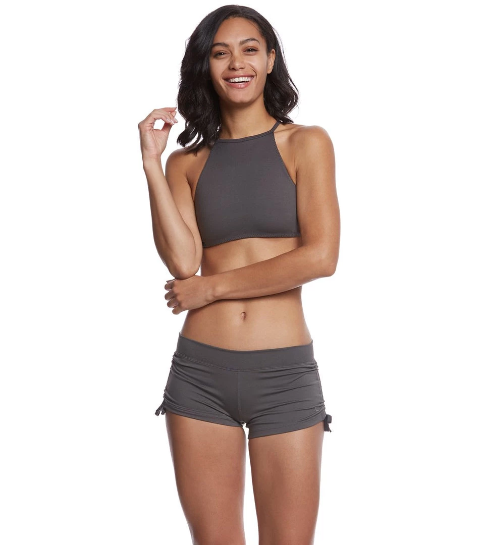 Mika Yoga Wear Lucia Hot Yoga Shorts Ellie Grey CLOTHING 6 Mika Yoga Wear Lucia Hot Yoga Shorts Ellie Grey CLOTHING