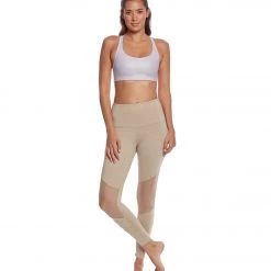 Onzie Moto Yoga Capris Taupe CLOTHING