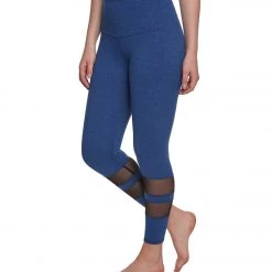 Onzie 7/8 Racer Yoga Leggings Moonlight Blue/Back Mesh CLOTHING 9 Onzie 7/8 Racer Yoga Leggings Moonlight Blue/Back Mesh CLOTHING