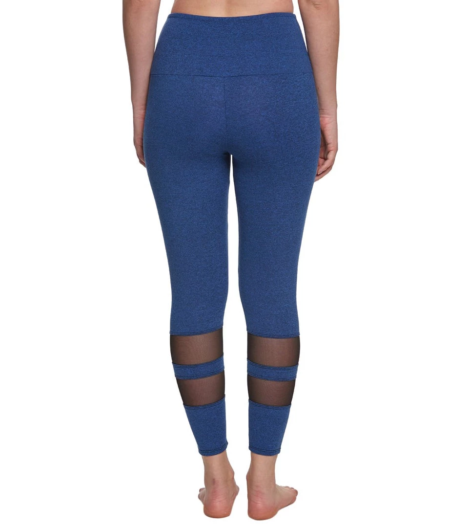 Onzie 7/8 Racer Yoga Leggings Moonlight Blue/Back Mesh CLOTHING 5 Onzie 7/8 Racer Yoga Leggings Moonlight Blue/Back Mesh CLOTHING