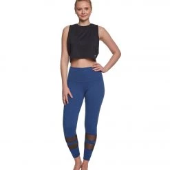 Onzie 7/8 Racer Yoga Leggings Moonlight Blue/Back Mesh CLOTHING 11 Onzie 7/8 Racer Yoga Leggings Moonlight Blue/Back Mesh CLOTHING