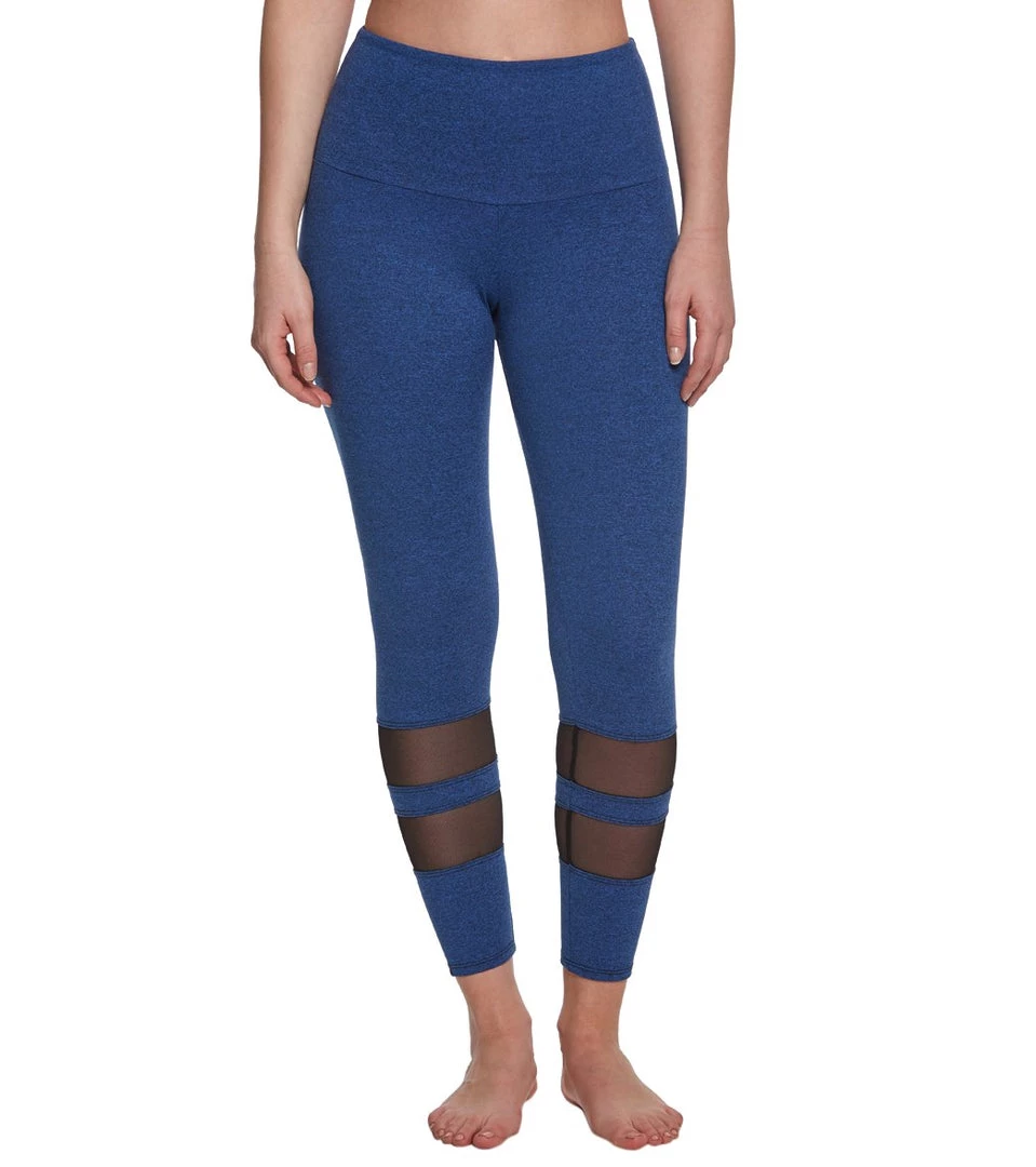 Onzie 7/8 Racer Yoga Leggings Moonlight Blue/Back Mesh CLOTHING 8 Onzie 7/8 Racer Yoga Leggings Moonlight Blue/Back Mesh CLOTHING