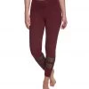 CLOTHING Onzie 7/8 Racer Yoga Leggings Burgundy/Black Mesh