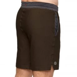 Men's Yoga Shorts Manduka Men's Performance Mesh Yoga Shorts Olivine