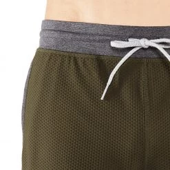 Men's Yoga Shorts Manduka Men's Performance Mesh Yoga Shorts Olivine