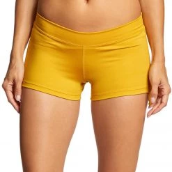 CLOTHING Mika Yoga Wear Lucia Hot Yoga Shorts Mustard