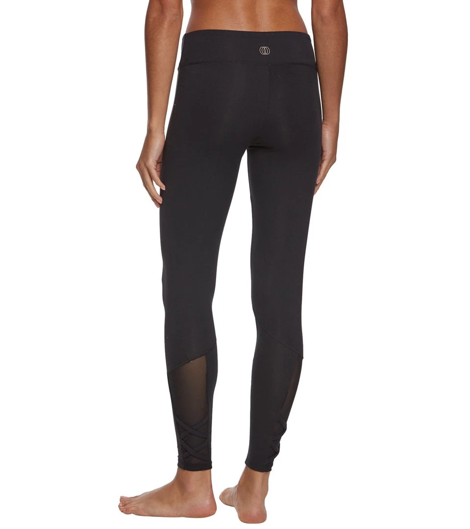 Balance Collection Alison High Waisted Strappy Mesh Yoga Leggings Black CLOTHING 5 Balance Collection Alison High Waisted Strappy Mesh Yoga Leggings Black CLOTHING