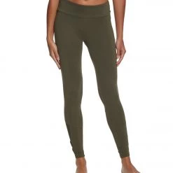 CLOTHING Balance Collection Alison High Waisted Strappy Mesh Yoga Leggings Forest Night
