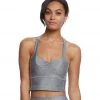 Mika Yoga Wear Lynn Hot Yoga Crop Tank Top Graphite