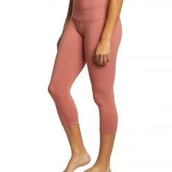Hard Tail High Rise Cotton Yoga Capris Henna