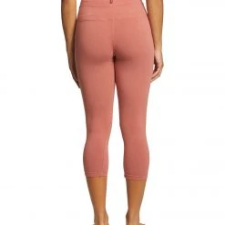 Hard Tail High Rise Cotton Yoga Capris Henna