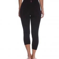 Hard Tail High Rise Cotton Yoga Capris Black CLOTHING 10 Hard Tail High Rise Cotton Yoga Capris Black CLOTHING