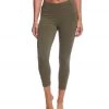 Hard Tail High Rise Cotton Yoga Capris Olive CLOTHING 1 Hard Tail High Rise Cotton Yoga Capris Olive CLOTHING
