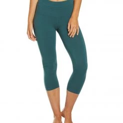 Hard Tail High Rise Cotton Yoga Capris Arbor