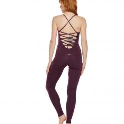 Mika Yoga Wear Wayara Yoga & Dance Long Leotard Amethyst CLOTHING