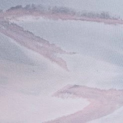 CLOTHING Hard Tail High Rise Cotton Yoga Capris Gray-Blue/Peach/Pink