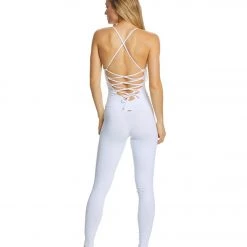 Mika Yoga Wear Wayara Yoga & Dance Long Leotard White CLOTHING