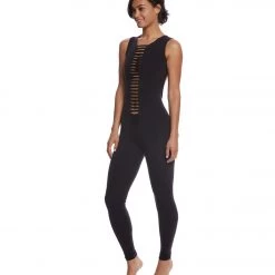 CLOTHING Mika Yoga Wear Kali Yoga & Dance Long Leotard Black