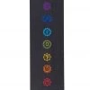 Gaiam Black Chakra Printed Yoga Mat 68" 6mm