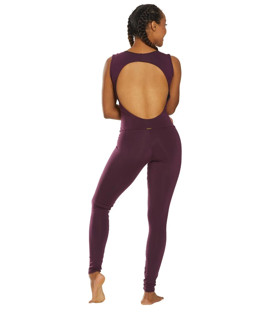 Mika Yoga Wear Kali Yoga & Dance Long Leotard Amethyst CLOTHING 6 Mika Yoga Wear Kali Yoga & Dance Long Leotard Amethyst CLOTHING