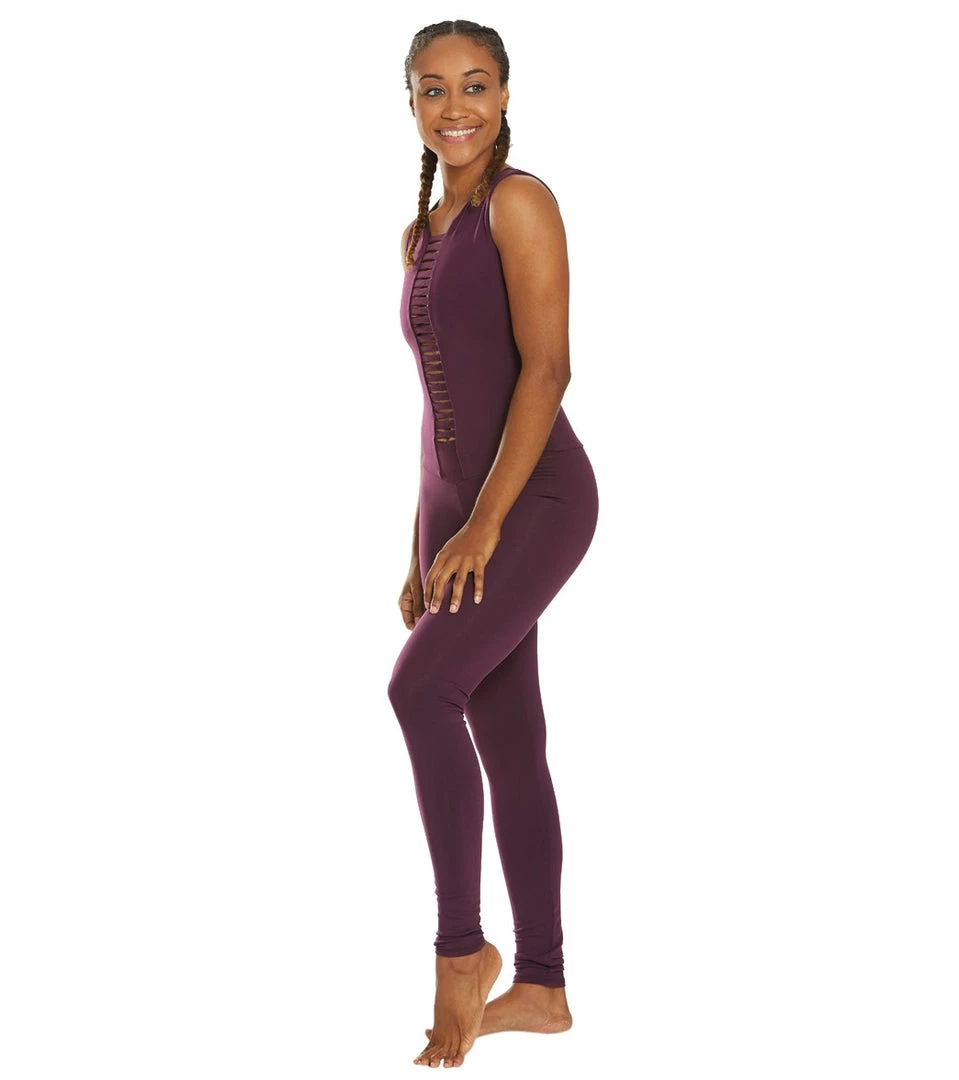Mika Yoga Wear Kali Yoga & Dance Long Leotard Amethyst CLOTHING 7 Mika Yoga Wear Kali Yoga & Dance Long Leotard Amethyst CLOTHING