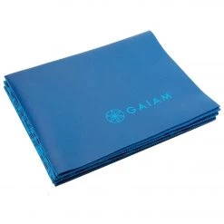 Gaiam Foldable Blue Sundial Printed Yoga Mat 68