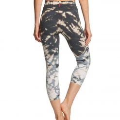 CLOTHING Hard Tail High Rise Cotton Yoga Capris Black/White Skeleton Horizon 11 CLOTHING Hard Tail High Rise Cotton Yoga Capris Black/White Skeleton Horizon