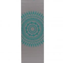 Gaiam Teal Marrakesh Printed Yoga Mat Long & Wide 78" 6mm Teal Marrakesh YOGA MATS & PROPS