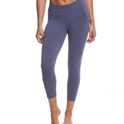 Hard Tail High Rise Cotton Yoga Capris Dusk CLOTHING