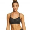 CLOTHING Manduka Corset Yoga Sports Bra Black Sheen