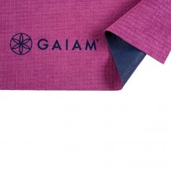 Gaiam No Slip Yoga Mat Towel Sparkling Grape/Estate Blue YOGA MATS & PROPS