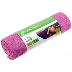 Gaiam No Slip Yoga Mat Towel Sparkling Grape/Estate Blue YOGA MATS & PROPS