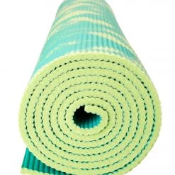 Gaiam Reversible Turquoise Lotus Printed Yoga Mat 68" 6mm Extra Thick Turquoise Lotus 13 Gaiam Reversible Turquoise Lotus Printed Yoga Mat 68