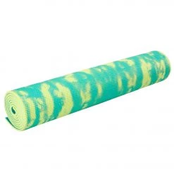 Gaiam Reversible Turquoise Lotus Printed Yoga Mat 68" 6mm Extra Thick Turquoise Lotus 14 Gaiam Reversible Turquoise Lotus Printed Yoga Mat 68