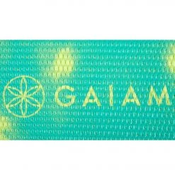 Gaiam Reversible Turquoise Lotus Printed Yoga Mat 68" 6mm Extra Thick Turquoise Lotus 15 Gaiam Reversible Turquoise Lotus Printed Yoga Mat 68