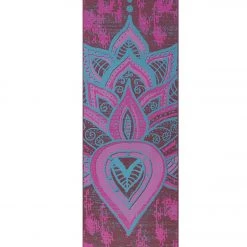 Gaiam Reversible Be Free Printed Yoga Mat 68" 6mm Extra Thick Be Free