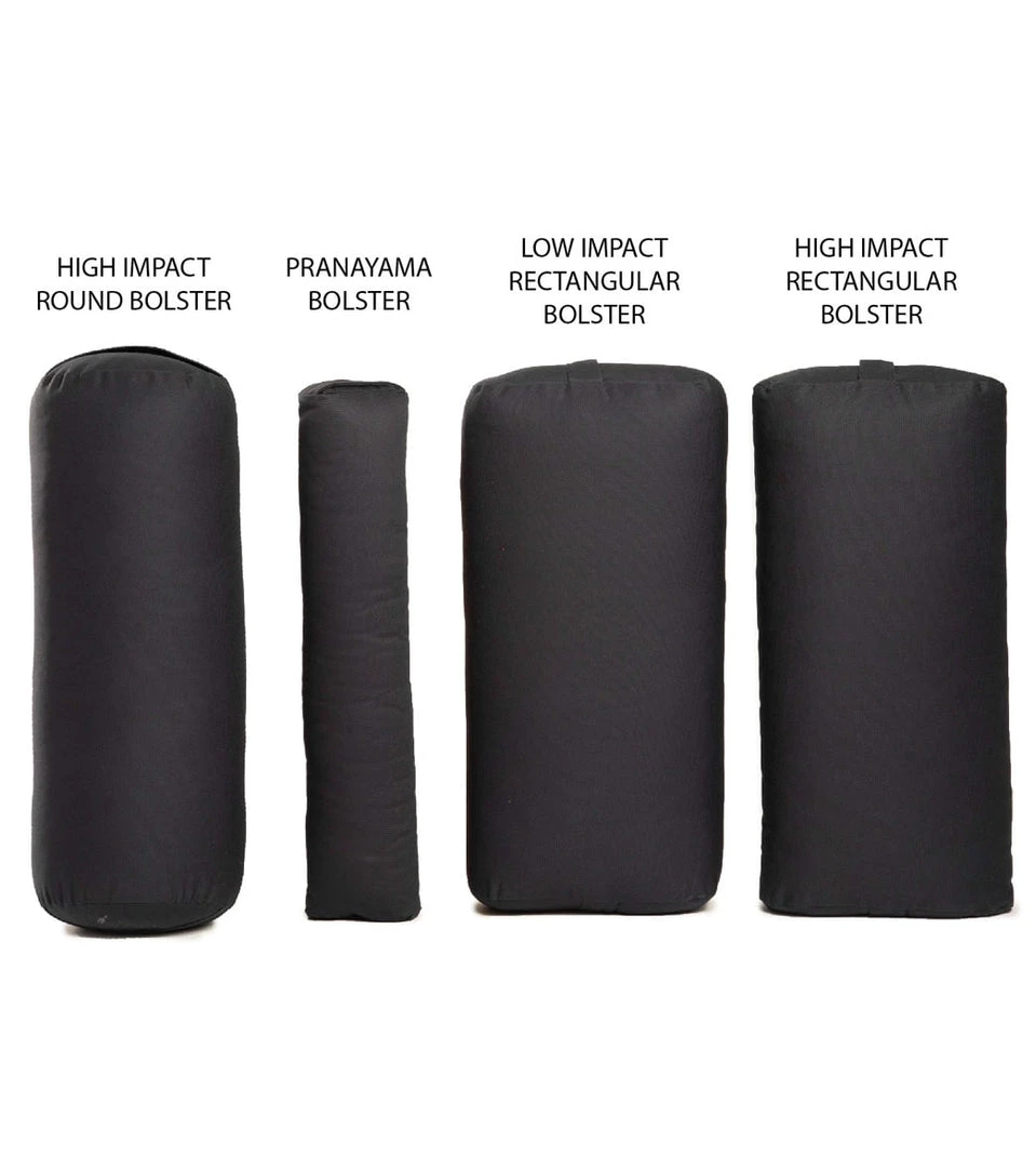 YOGA MATS & PROPS Everyday Yoga Cotton Pranayama Bolster Plum 7 YOGA MATS & PROPS Everyday Yoga Cotton Pranayama Bolster Plum