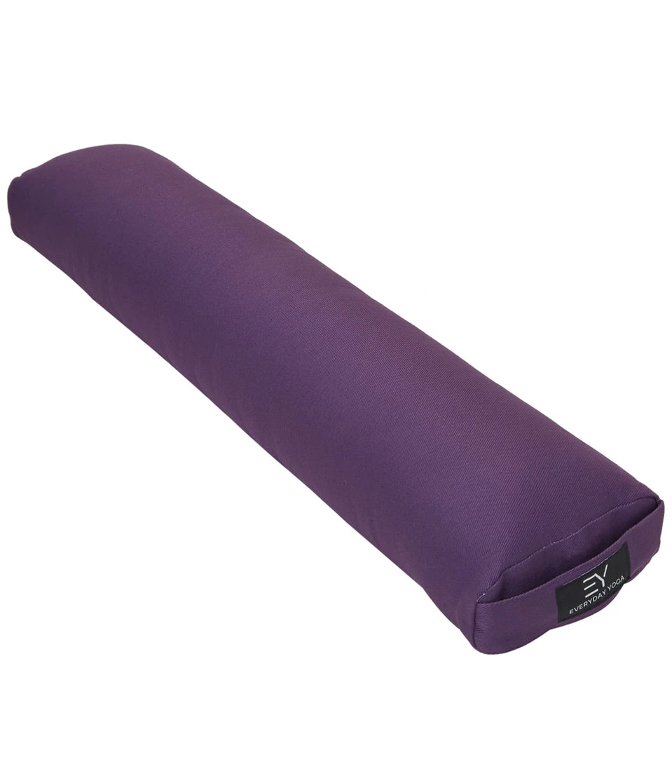 YOGA MATS & PROPS Everyday Yoga Cotton Pranayama Bolster Plum 9 YOGA MATS & PROPS Everyday Yoga Cotton Pranayama Bolster Plum