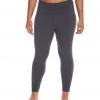 Hard Tail Plus Size Rolldown Layering Cotton Yoga Leggings Dark Night
