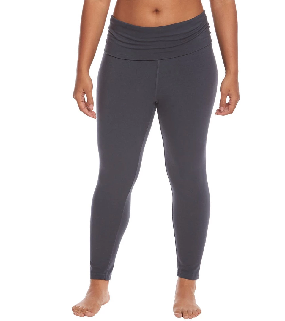 Hard Tail Plus Size Rolldown Layering Cotton Yoga Leggings Dark Night 3 Hard Tail Plus Size Rolldown Layering Cotton Yoga Leggings Dark Night