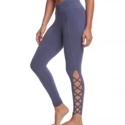 Hard Tail X Side Ankle Cotton Yoga Leggings Dusk